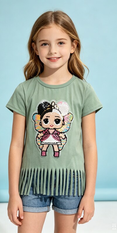 Grossista Tiffany fashion - MAGLIETTA CON FRANGGIA E PAIETTE MOLTO CARINO Grossista Tiffany fashion - MAGLIETTA CON FRANGGIA E PAIETTE MOLTO CARINO