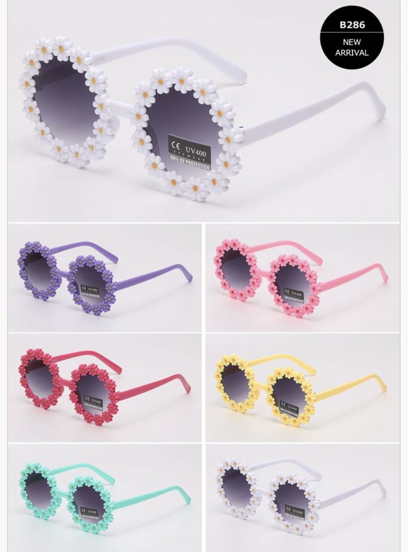 Wholesaler Victoria EL - Children's Sunglasses 🕶️ | Daisy Flowers |