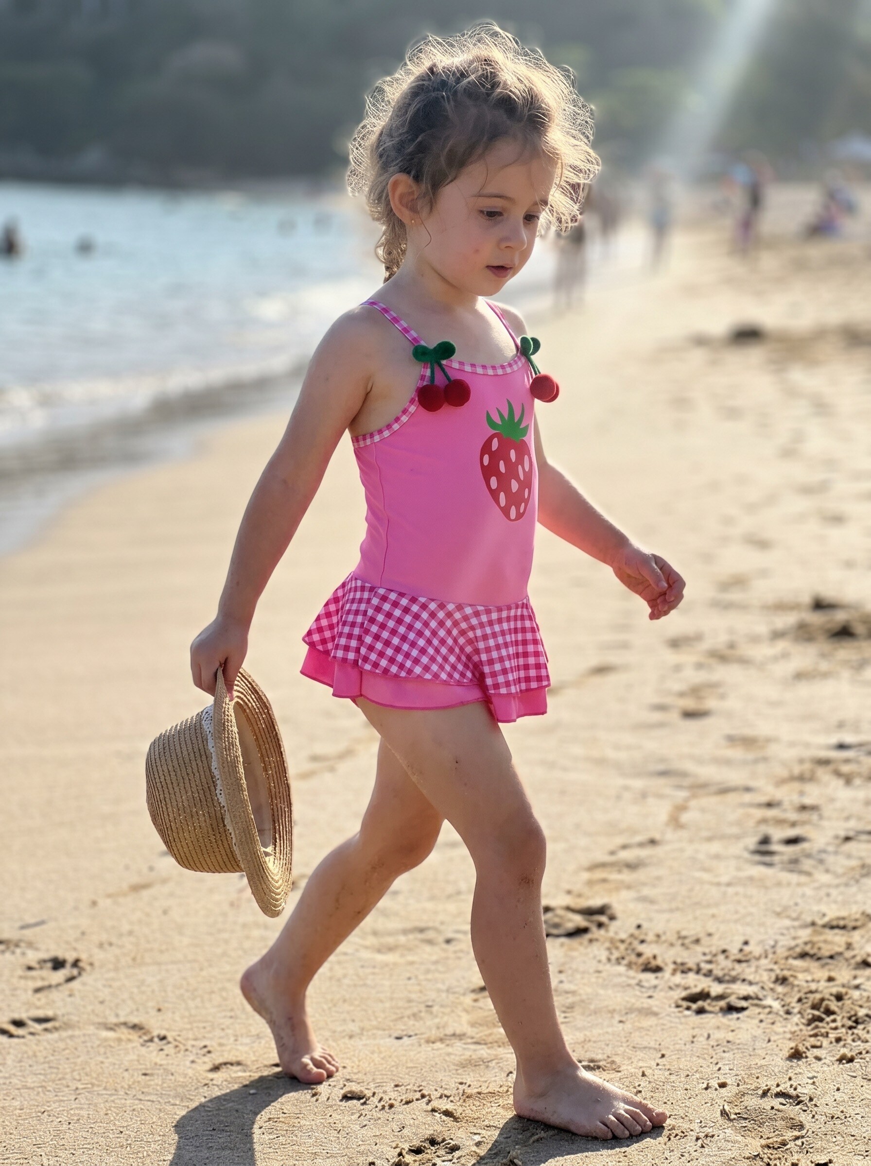 Grossiste Vidoya Swimwear - Maillot de bain fille une pièce Charlotte Fraise
