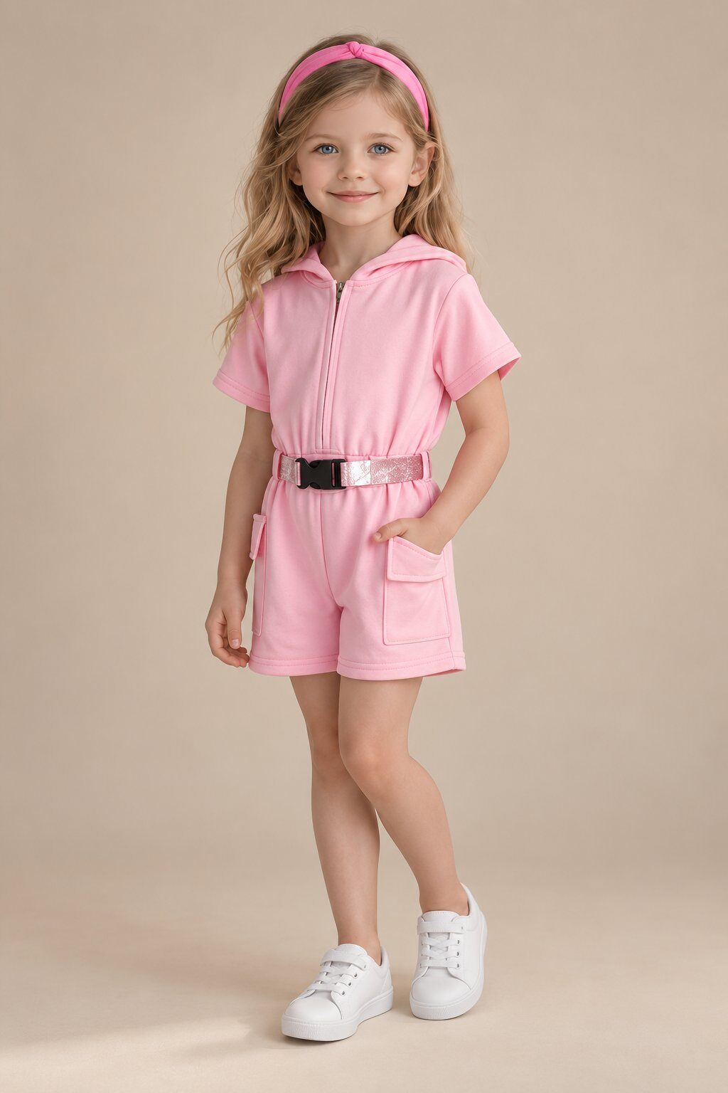 Wholesaler Yoyo S. - Hooded playsuit with belt