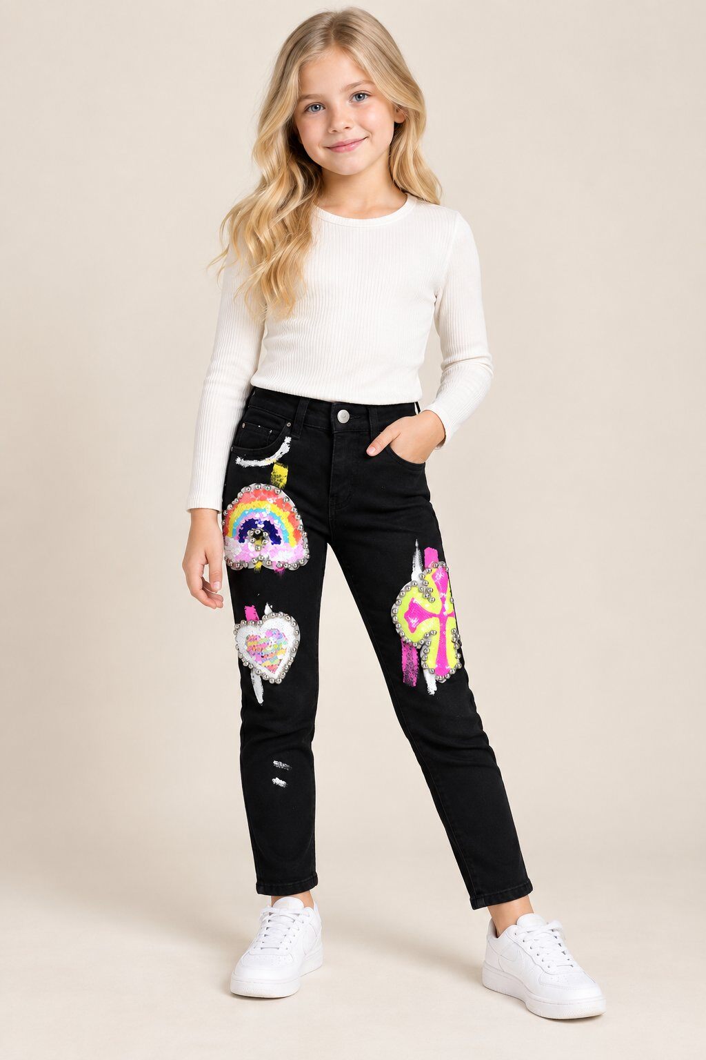 Wholesaler Yoyo S. - Girls' polyester trousers
