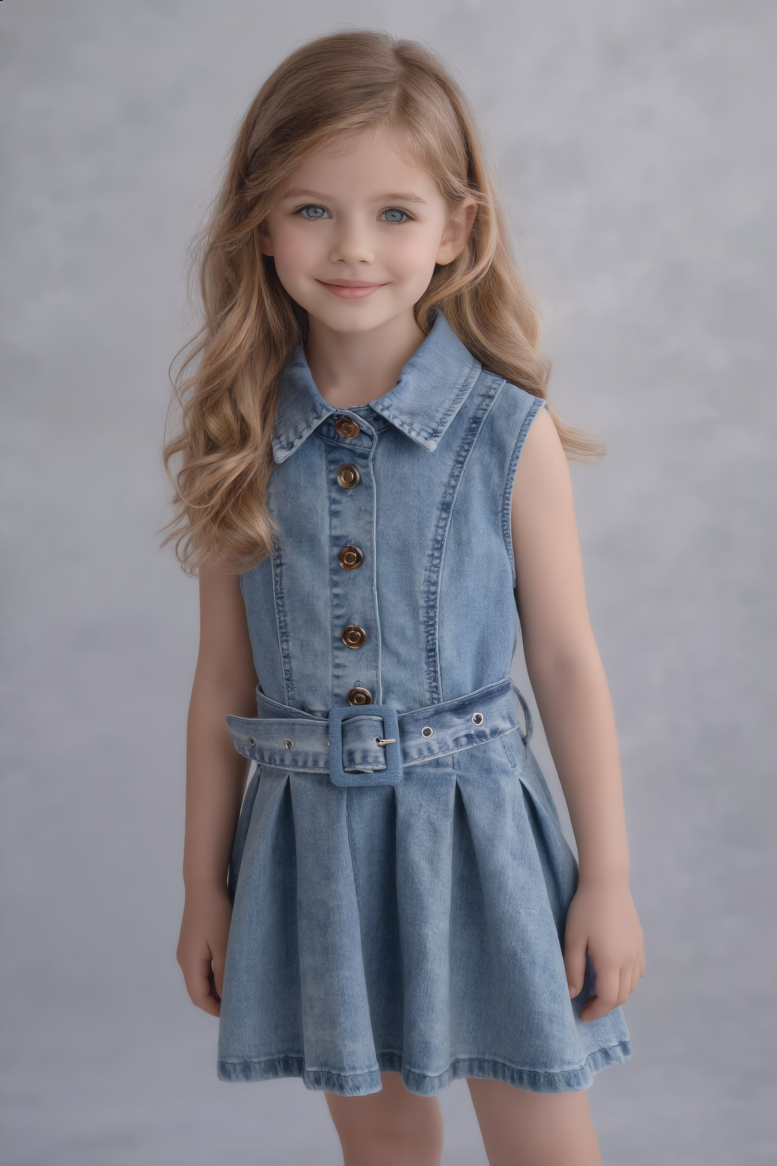 Grossiste Yoyo S. - Robe Sans Manches à Col et Ceinture
