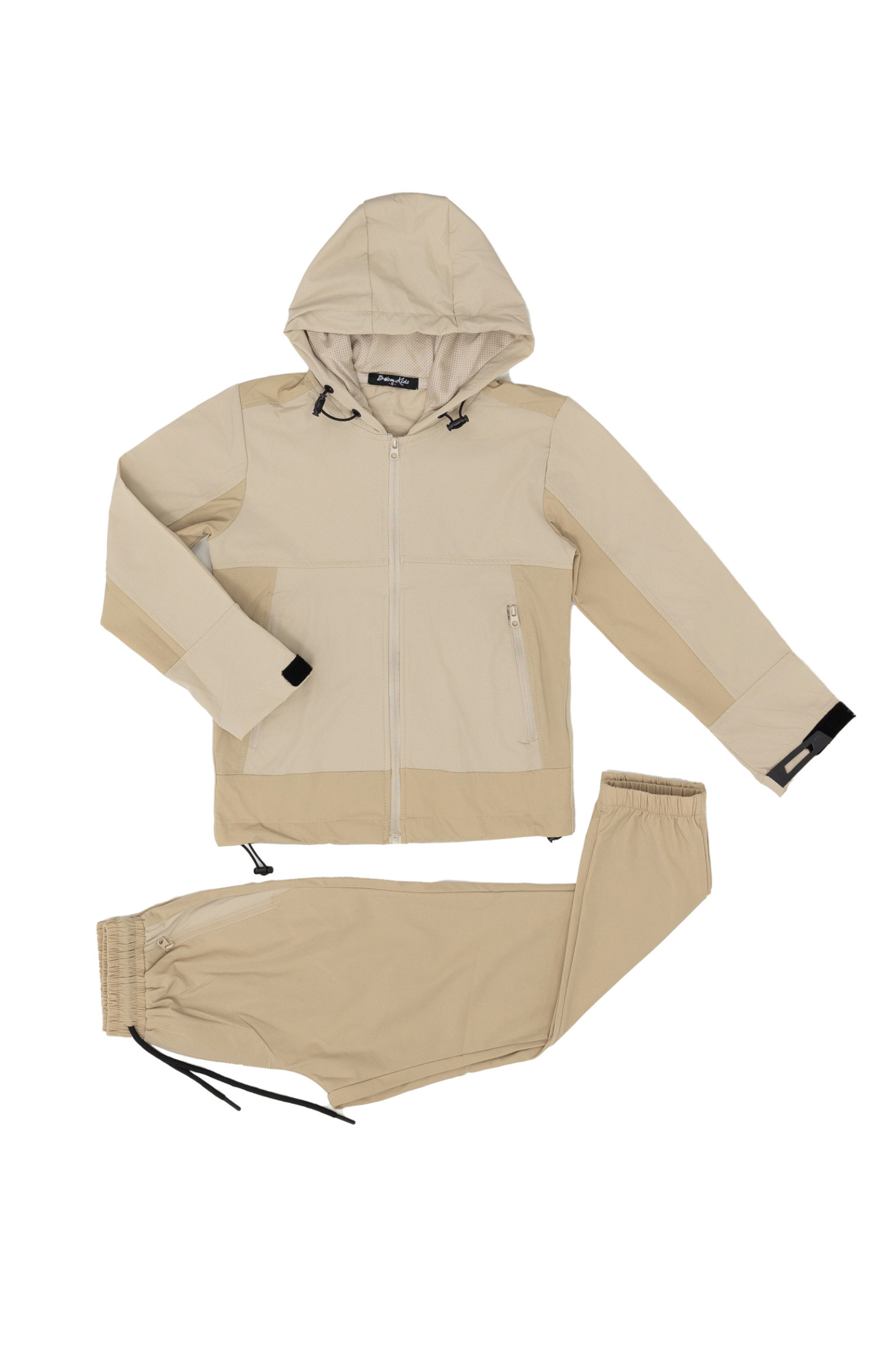 Wholesaler Boomkids - Two-tone tracksuit set with Velcro
