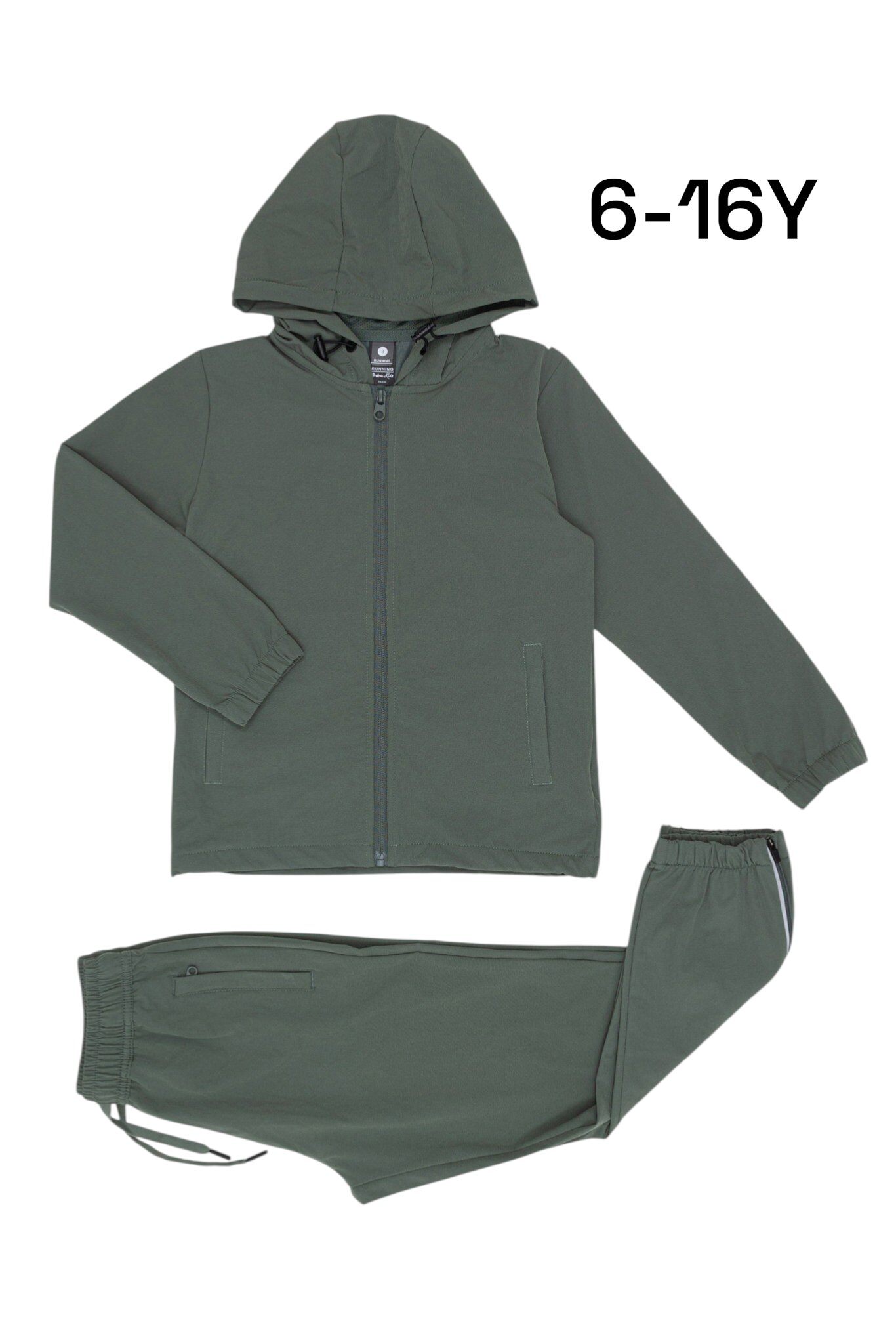 Grossiste Zayne Paris - Ensemble jogging nylon enfant avec zip à la cheville