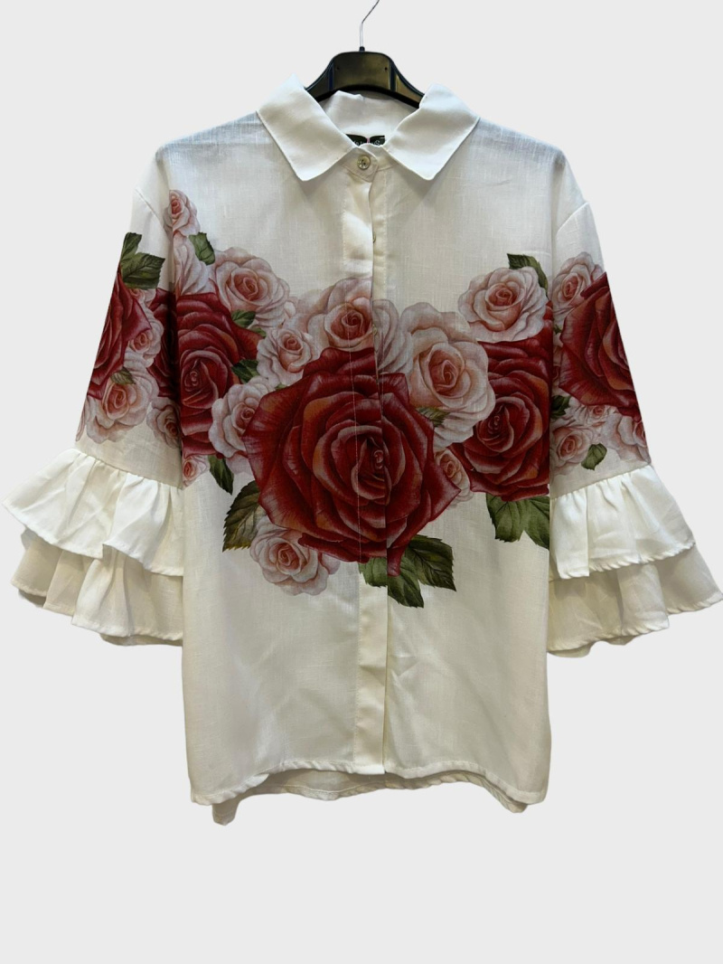 Wholesaler 123LINO - floral print shirt