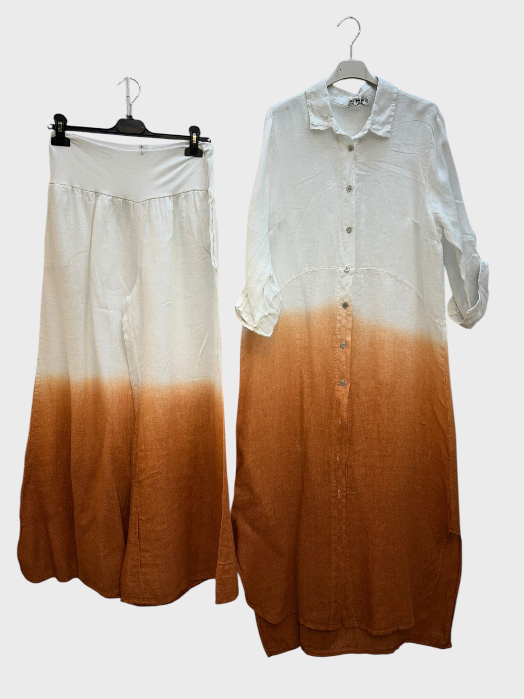 Wholesaler 123LINO - Check -in -sleeves long and two pockets with two pocket pants