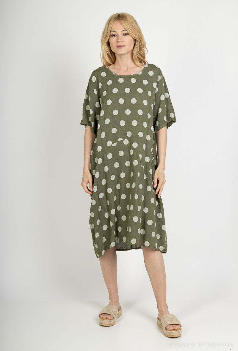 Wholesaler 123LINO - polka dot print dress