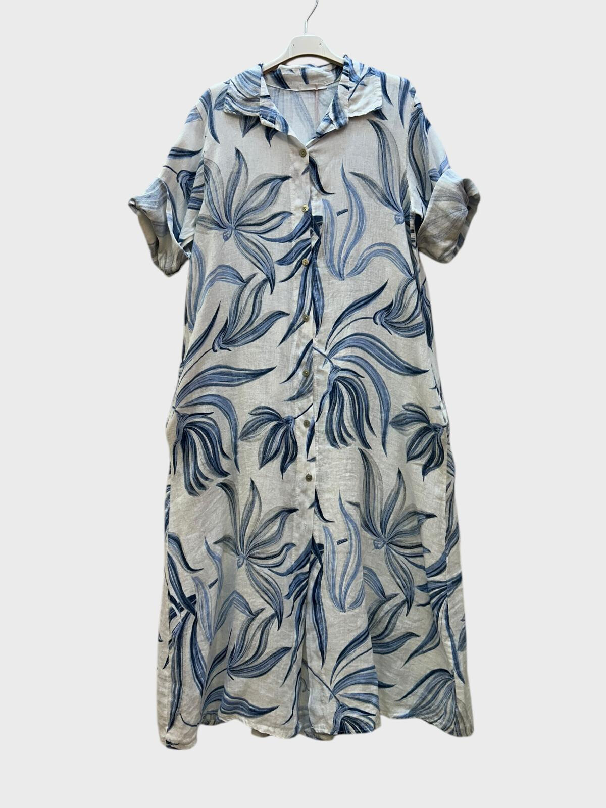 Wholesaler 123LINO - Fleur-Lin Flower Mid Long Print Dress