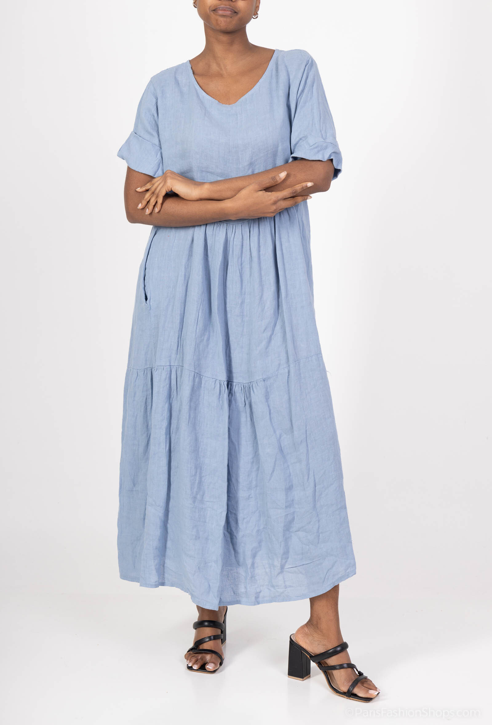 Wholesaler 123LINO - Long linen dress