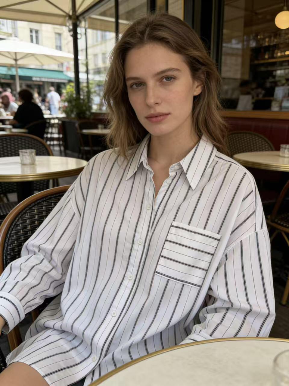 Grossista 168 Fashion - Camicia elegante con righe