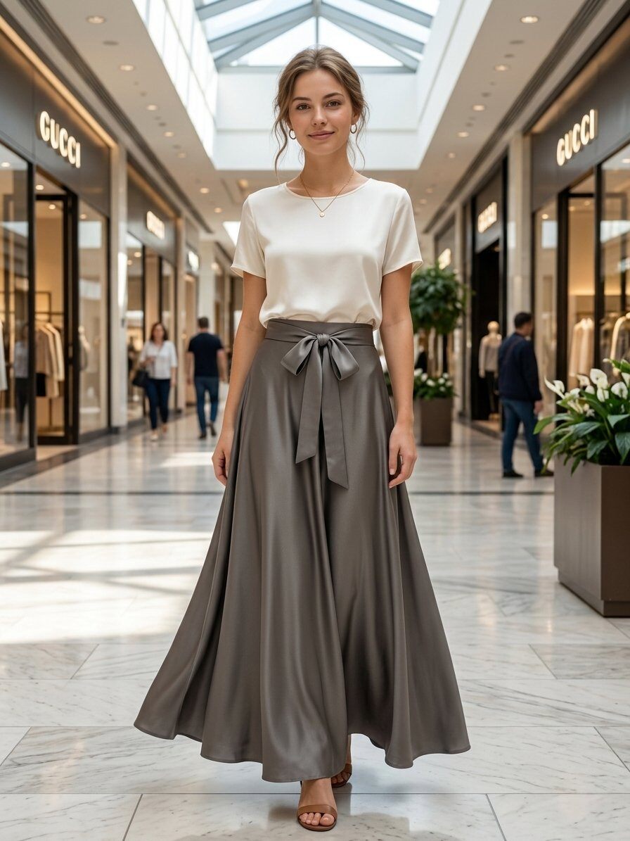 Wholesaler 168 Fashion - Long skirt with bow