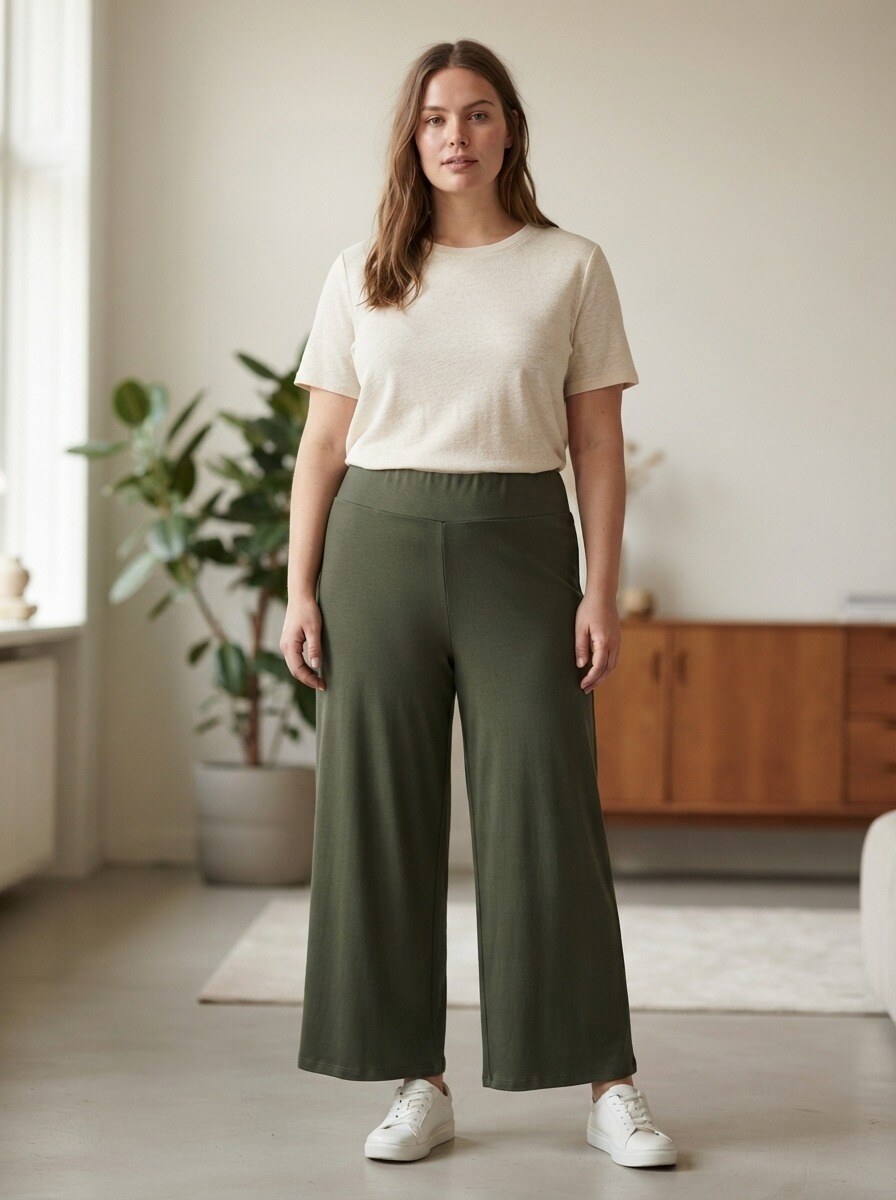 Grossiste 168 Fashion - Pantalon large à taille élastique