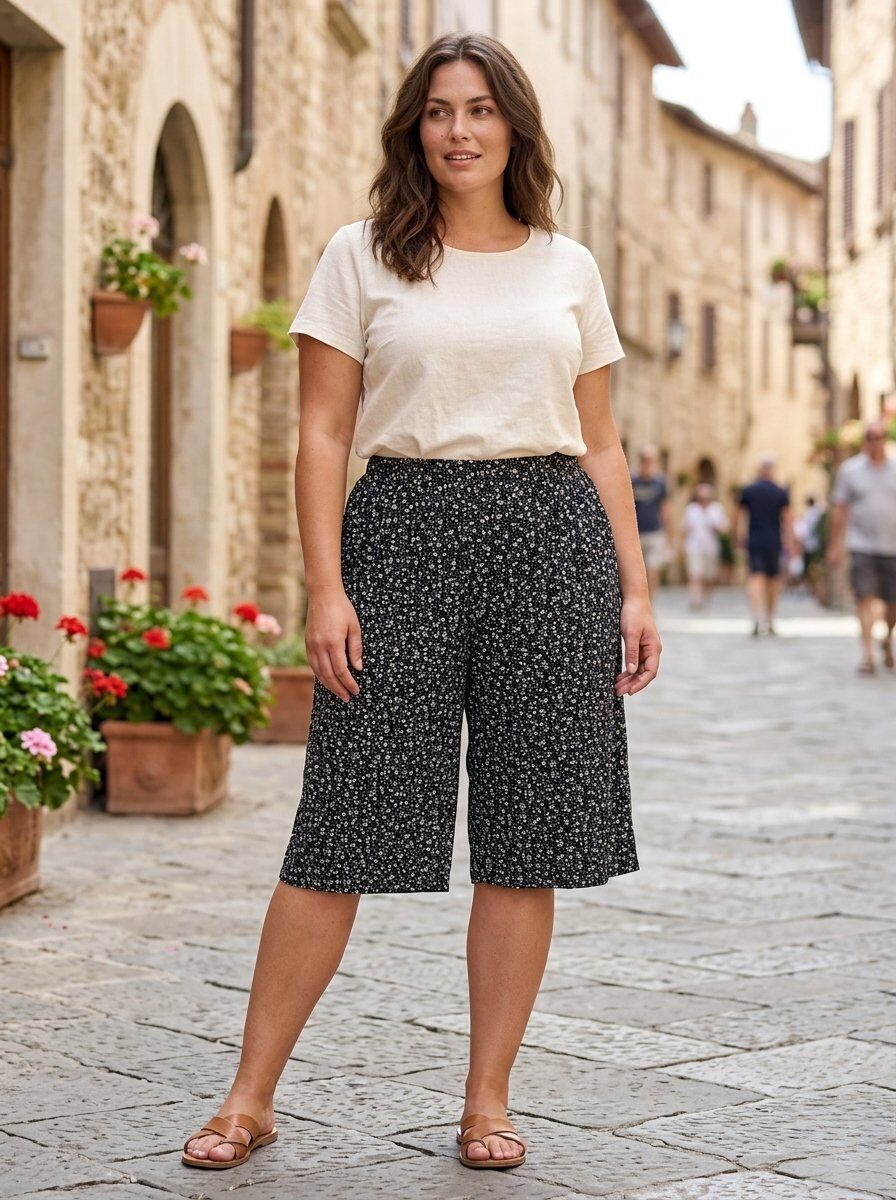 Wholesaler 168 Fashion - Oversized trousers with mixed pattern