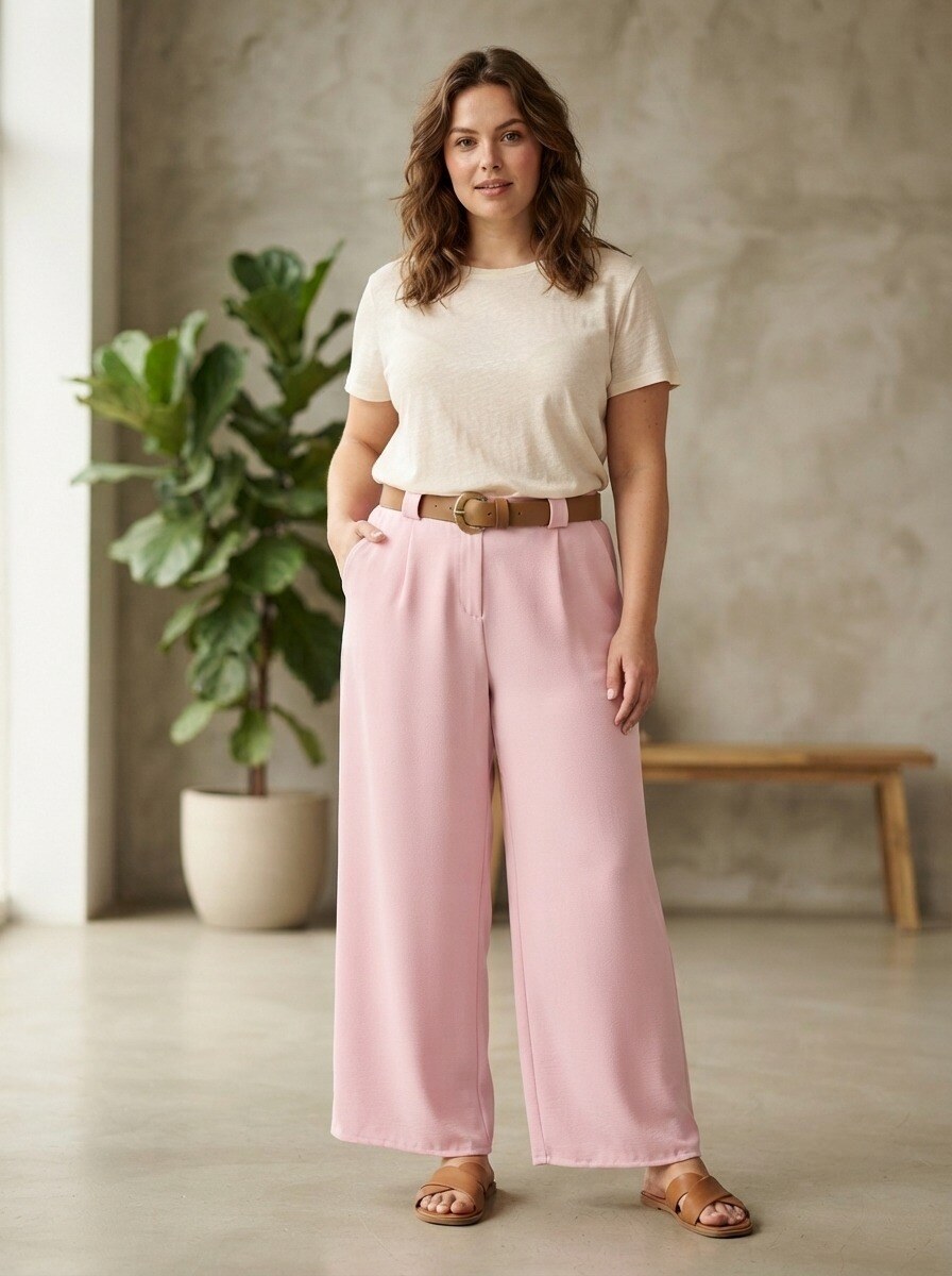 Grossiste 168 Fashion - Pantalon taille haute avec ceinture