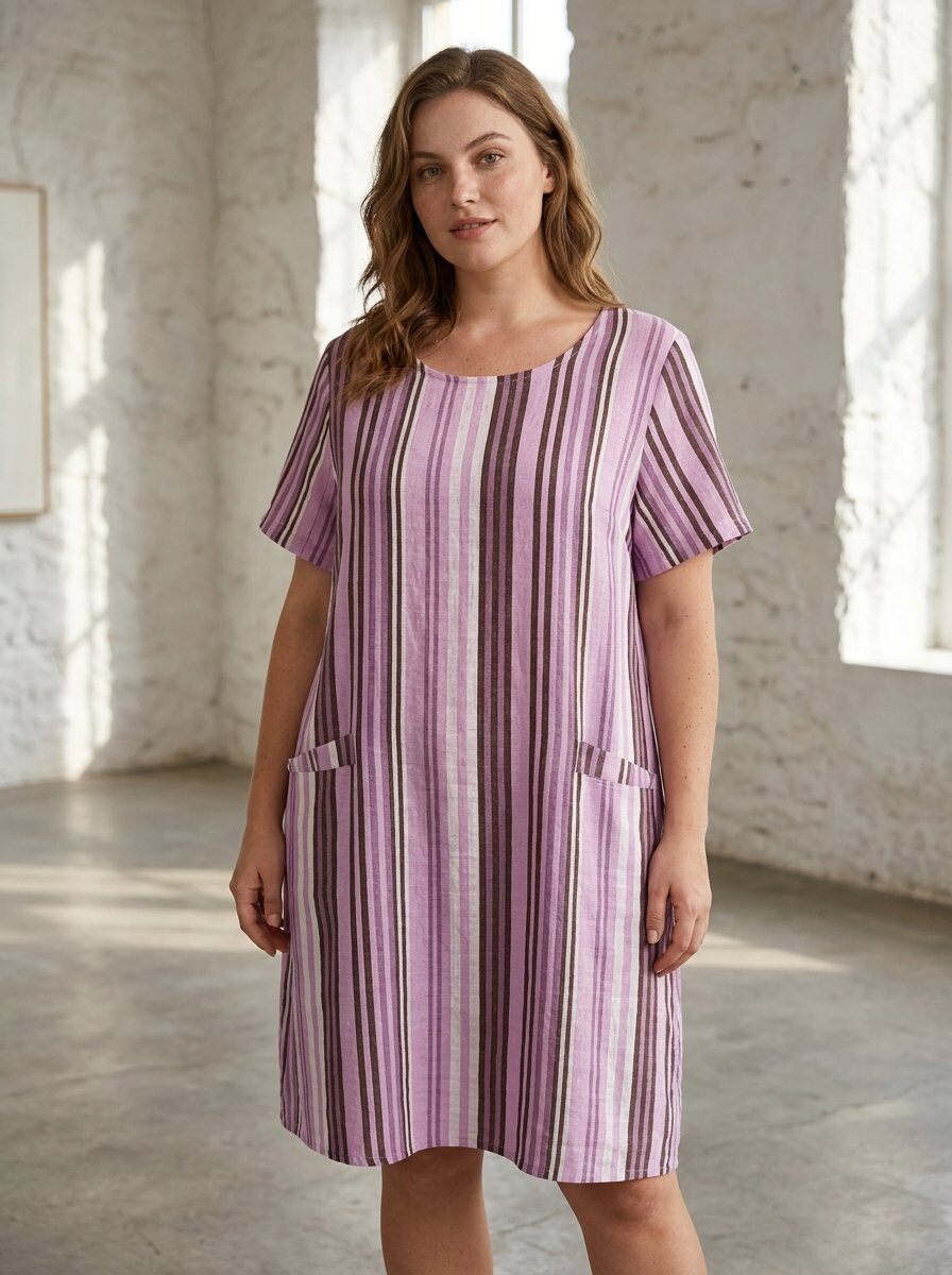 Wholesaler 168 Fashion - Oversized striped dress