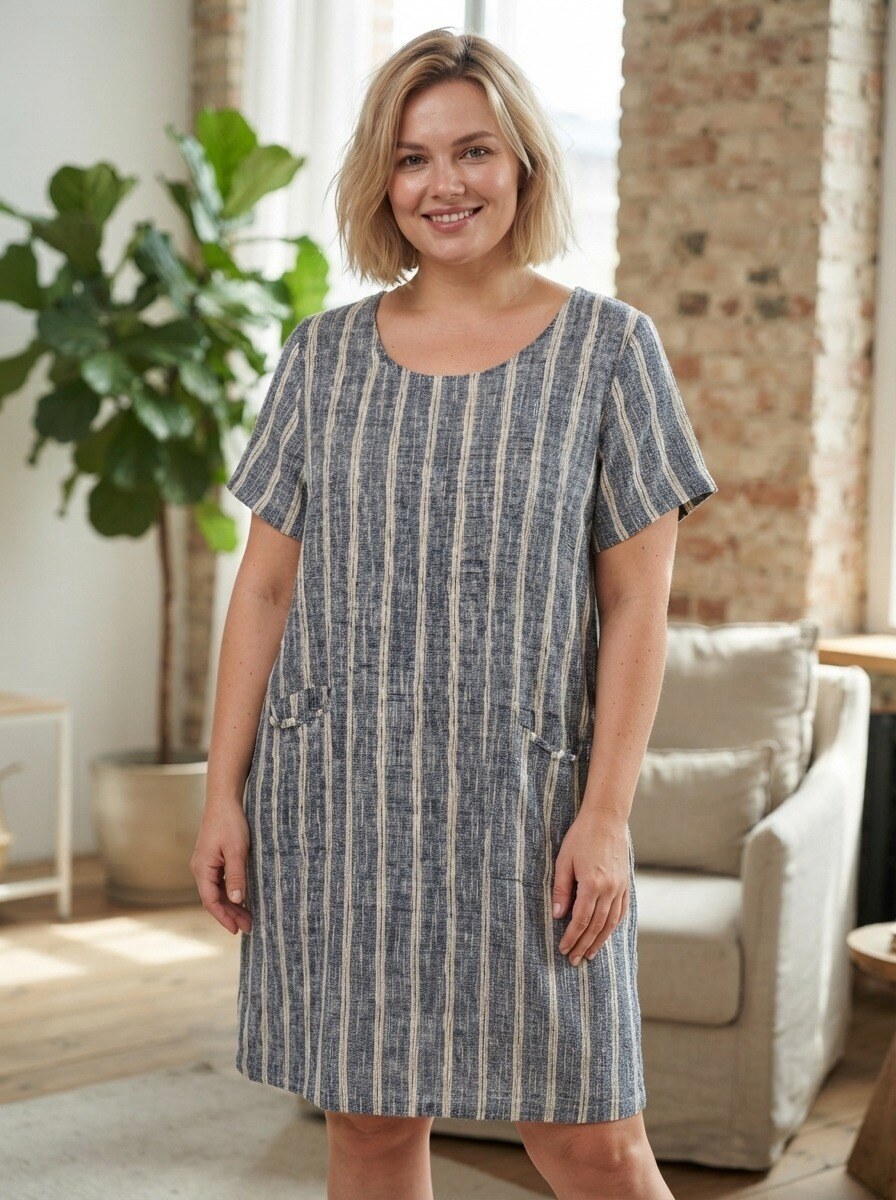 Wholesaler 168 Fashion - Striped Midi Dress
