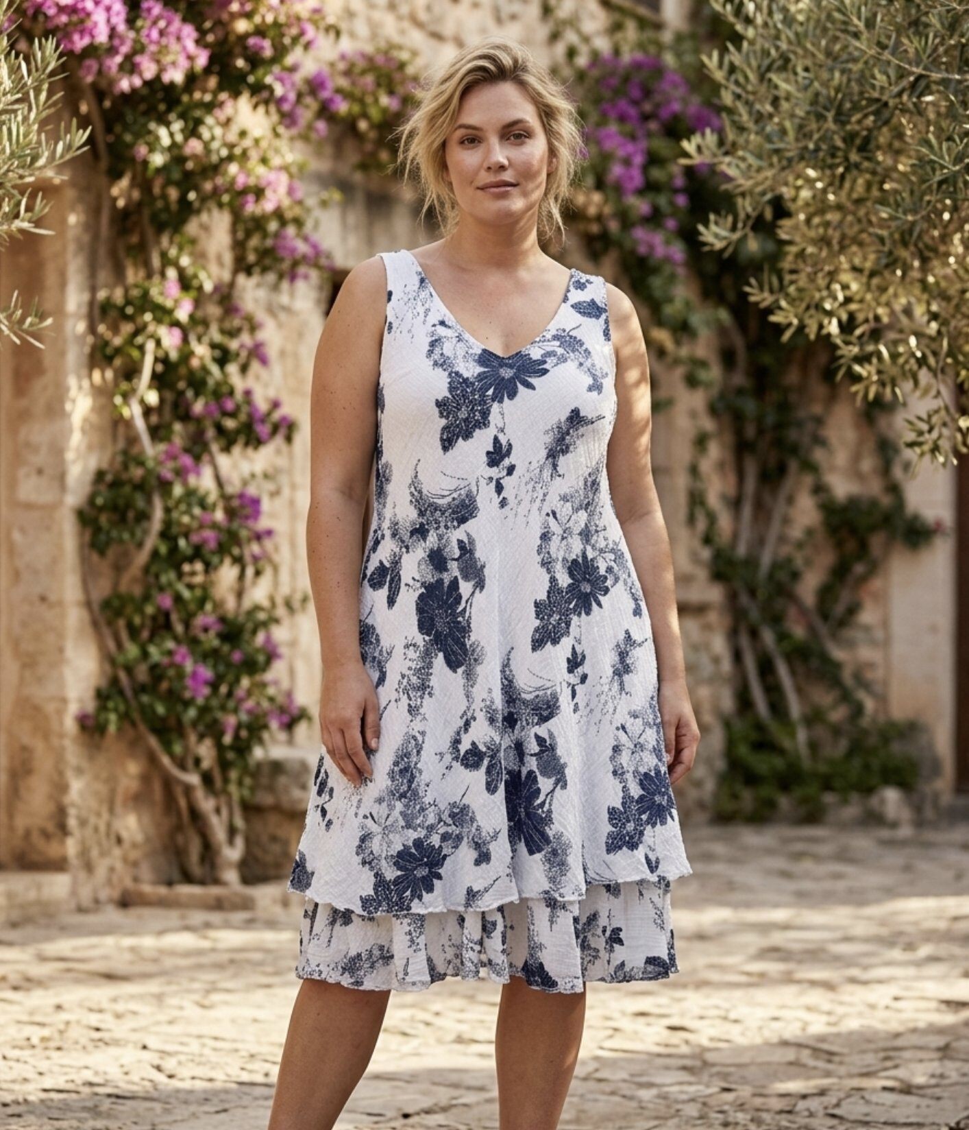 Grossiste 168 Fashion - Robe sans manches avec imprimé