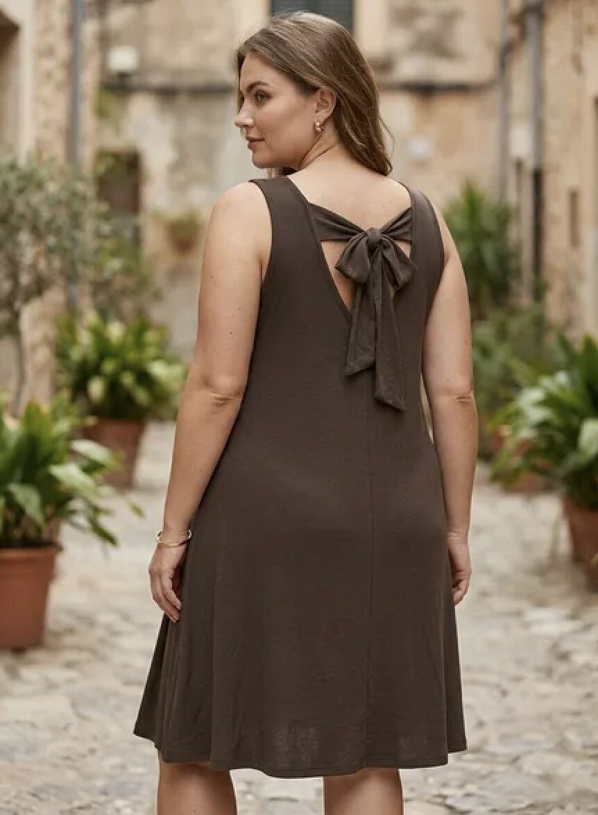 Grossiste 168 Fashion - Robe sans manches avec nœud à l'arrière