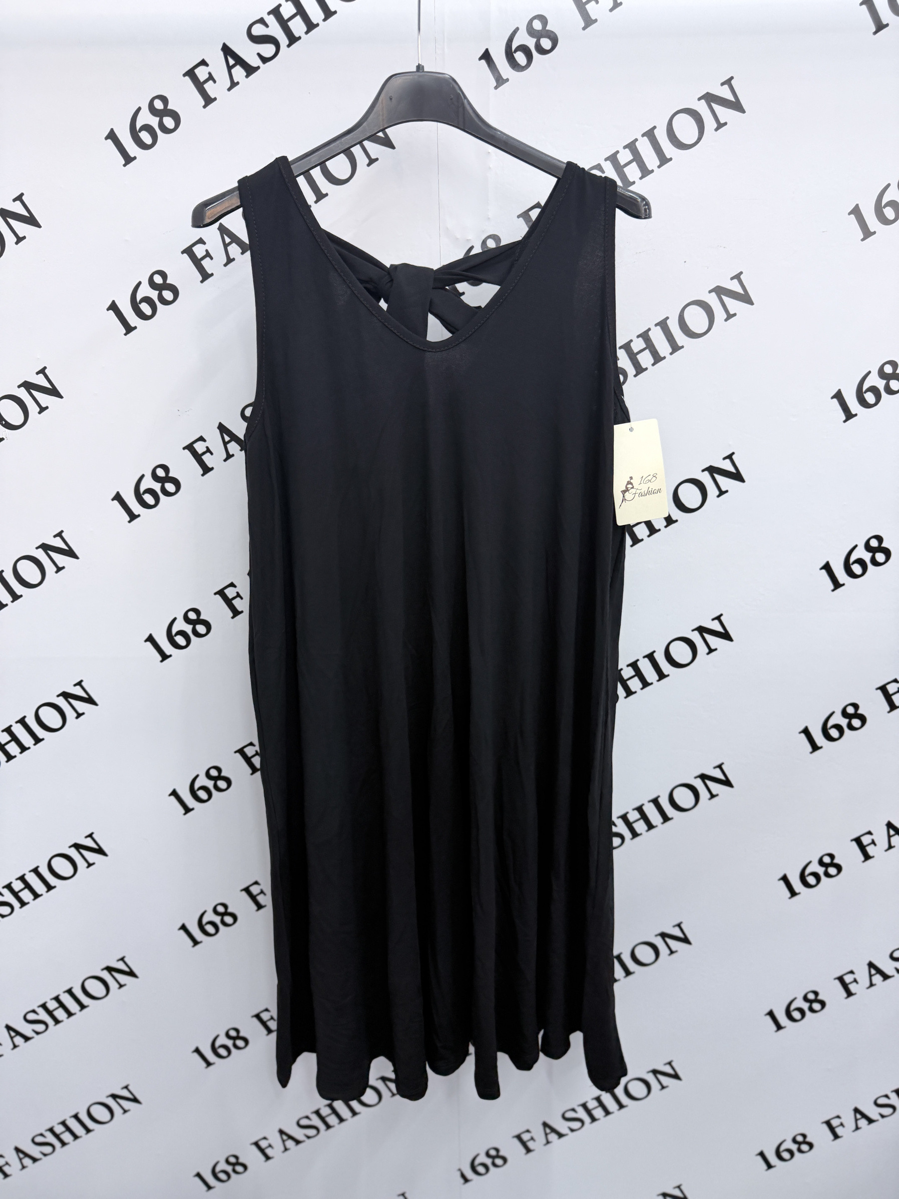 Grossista 168 Fashion - Abito smanicato con fiocco dietro