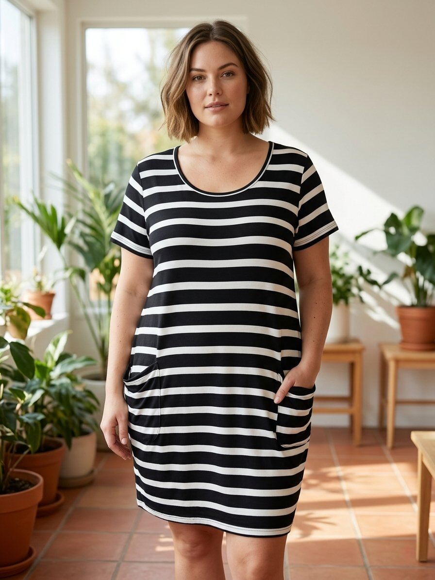 Wholesaler 168 Fashion - Striped dress
