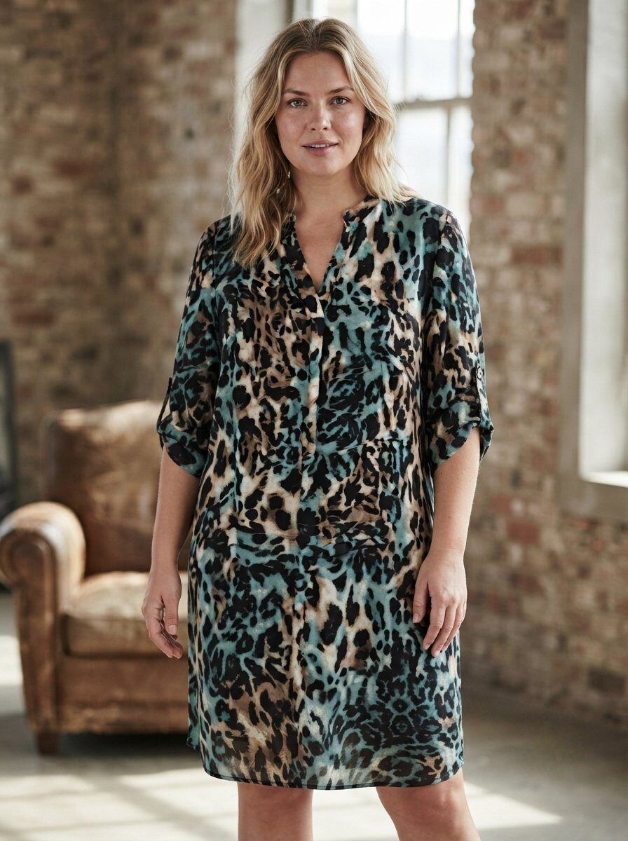Großhändler 168 Fashion - Langarmhemd mit V-Ausschnitt und Druck