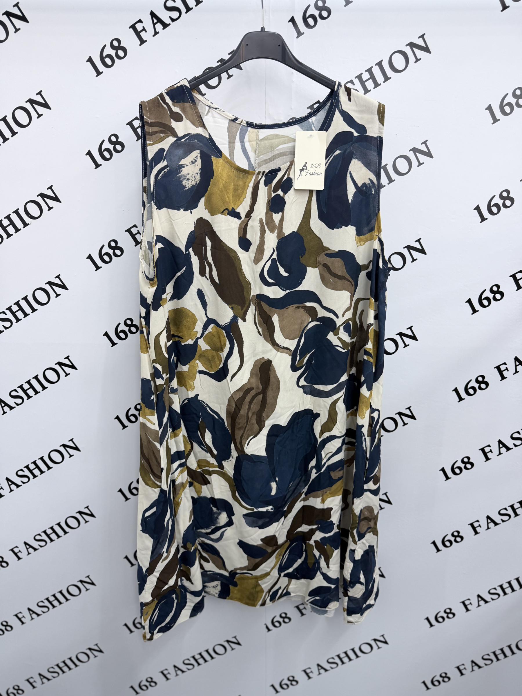 Mayorista 168 Fashion - Vestido sin mangas con estampado