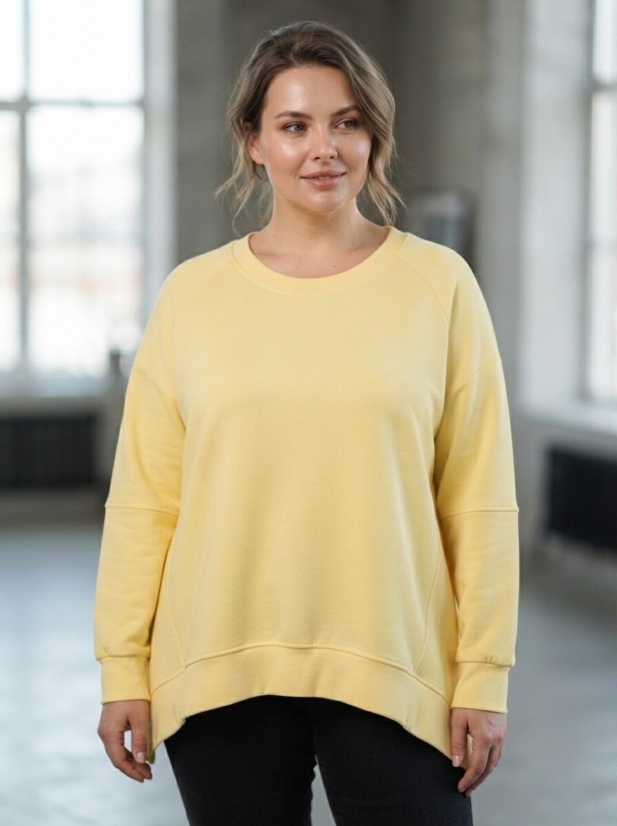 Großhändler 168 Fashion - Lässiges Rundhals-Sweatshirt mit Raglanärmeln und Oversize-Schnitt