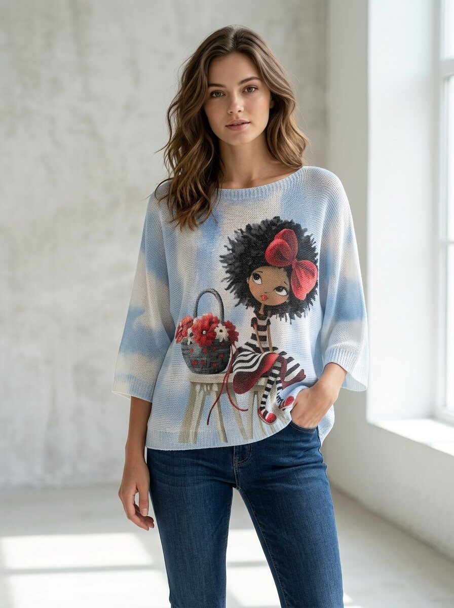 Wholesaler 168 Fashion - Lightweight printed top