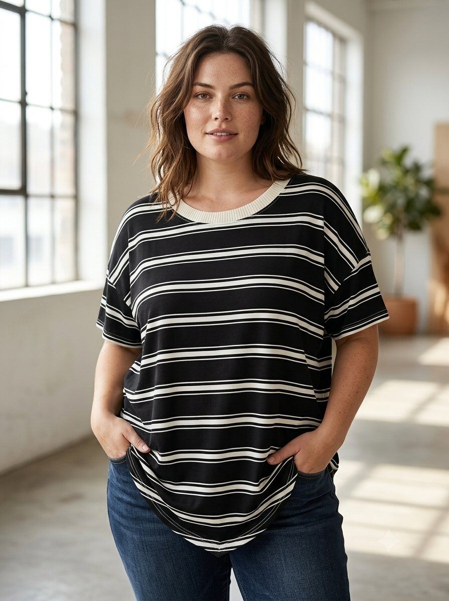Grossiste 168 Fashion - haut à rayures