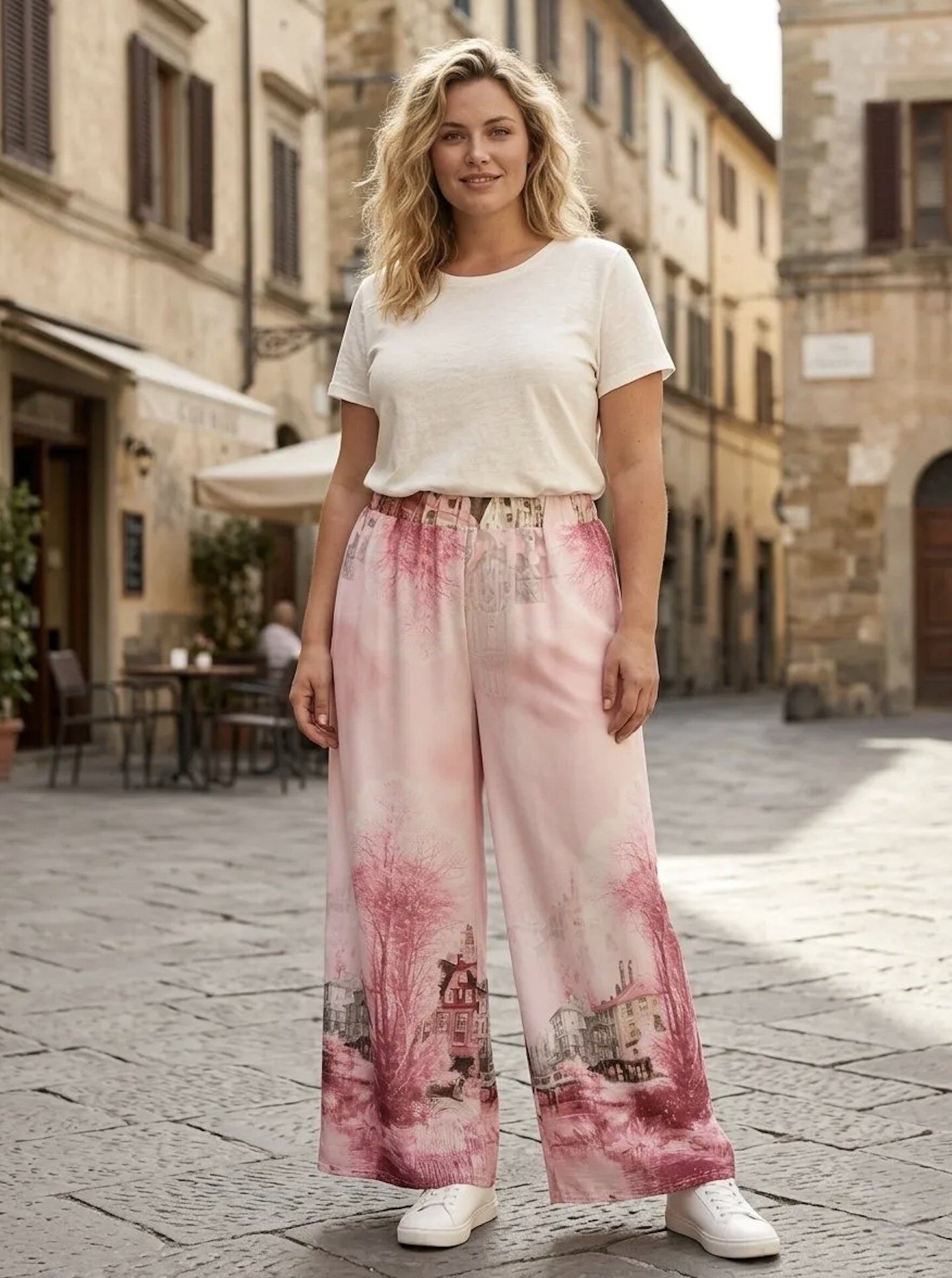 Wholesaler 168 Fashion - Trousers with a mix of prints