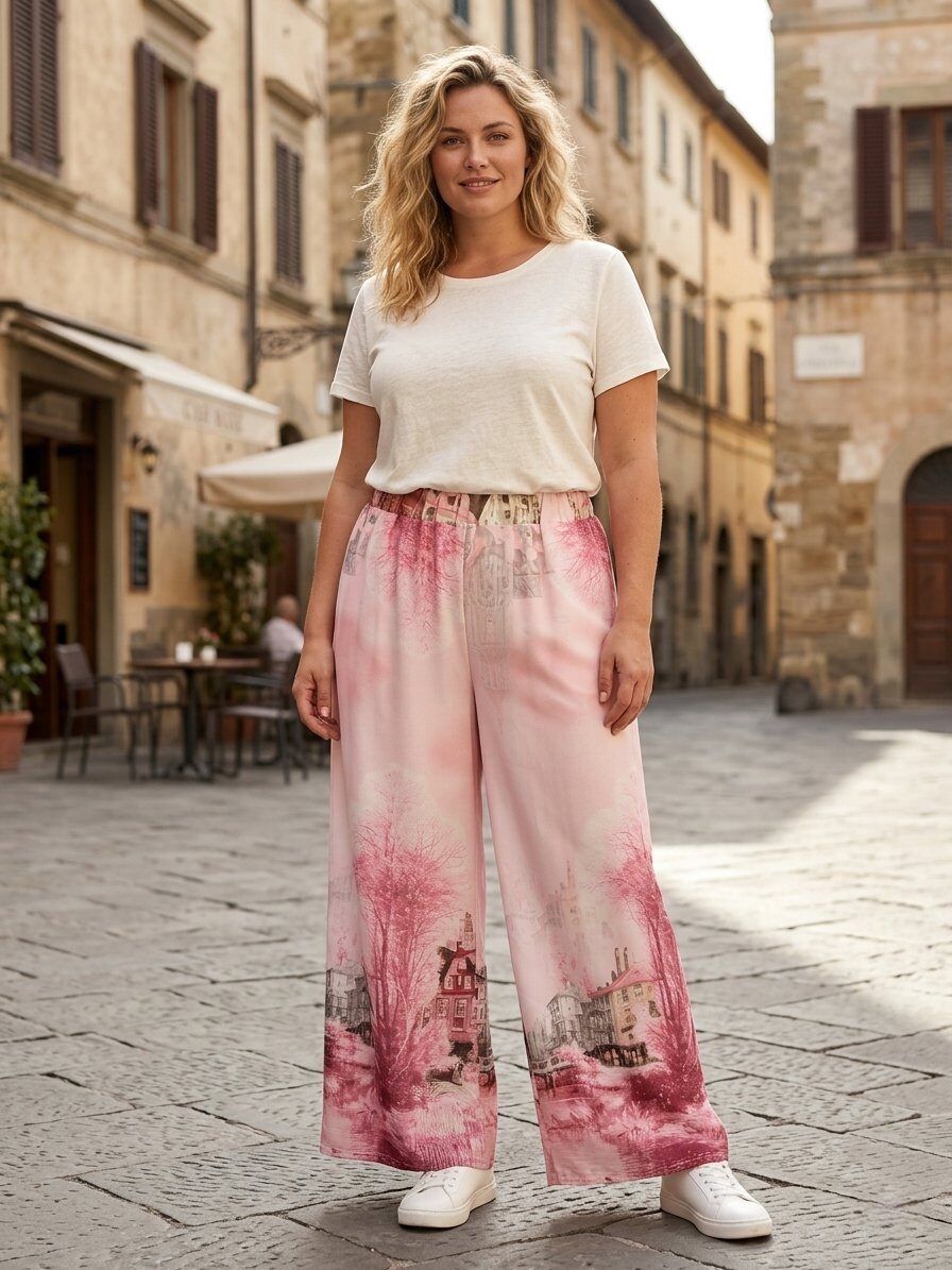 Wholesaler 168 Fashion - Trousers with a mix of prints