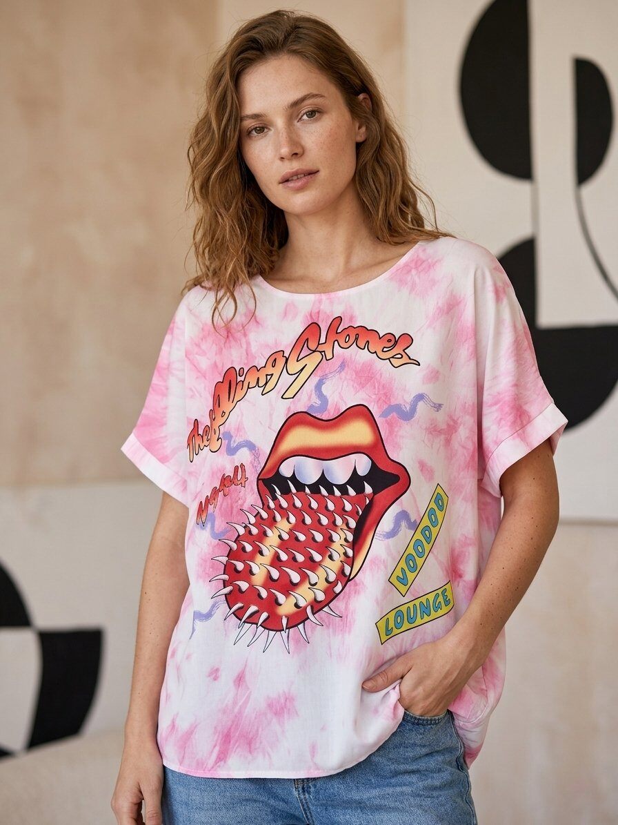 Mayorista 168 Fashion - Camiseta oversize con estampado