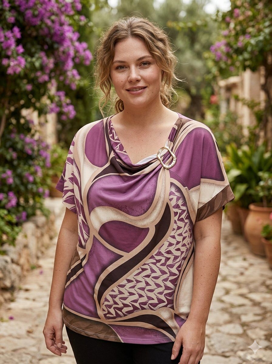 Wholesaler 168 Fashion - Top with elegant sleeve