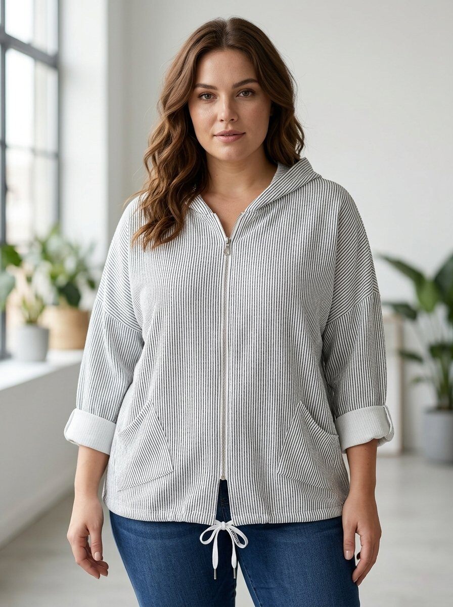 Mayorista 168 Fashion - Chaqueta de algodón con 2 bolsillos