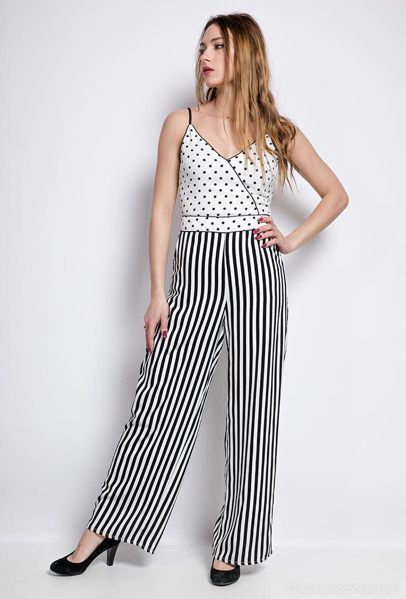 Wholesaler 17 AUGUST - Striped jumpsuit