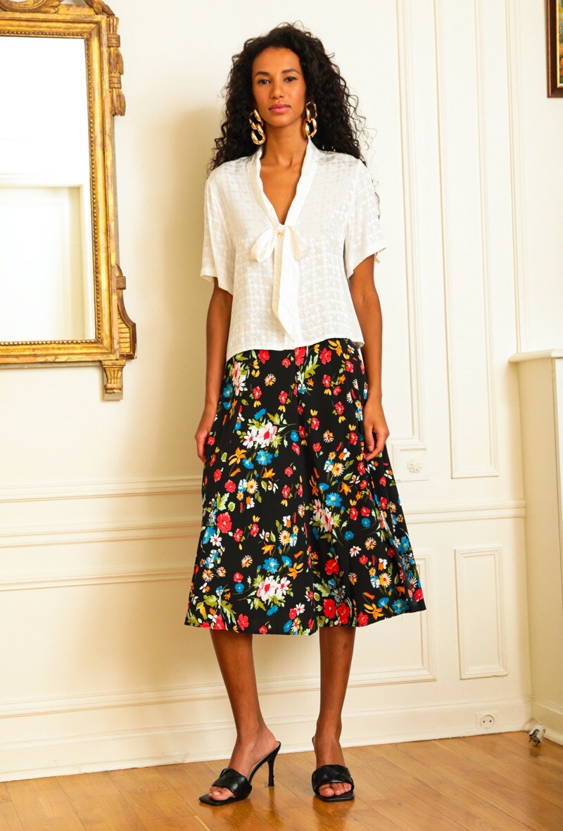 Jupe Fleurie Miss Selfridge En Viscose - Taille 10 - Style Mini Coloré