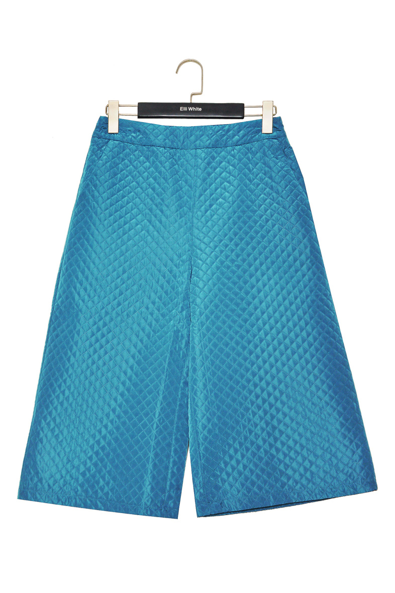 Wholesaler 17 AUGUST - Quilted winter Bermuda shorts with side zip