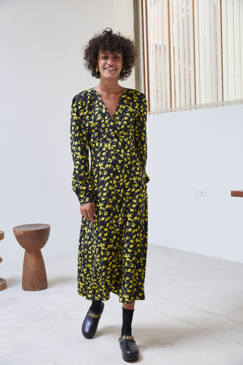 Wholesaler 17 AUGUST - Midi dress with flower print