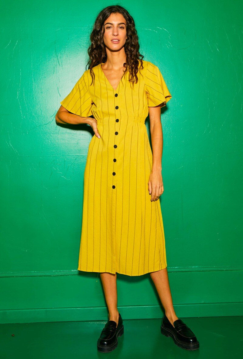 Wholesaler 17 AUGUST - Striped midi dress