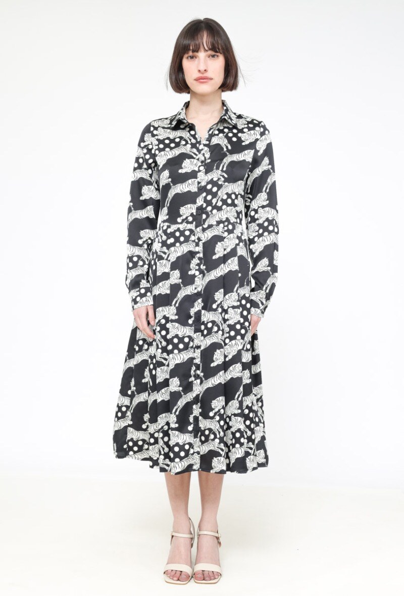 Wholesaler 17 AUGUST - Printed Shirt Dress