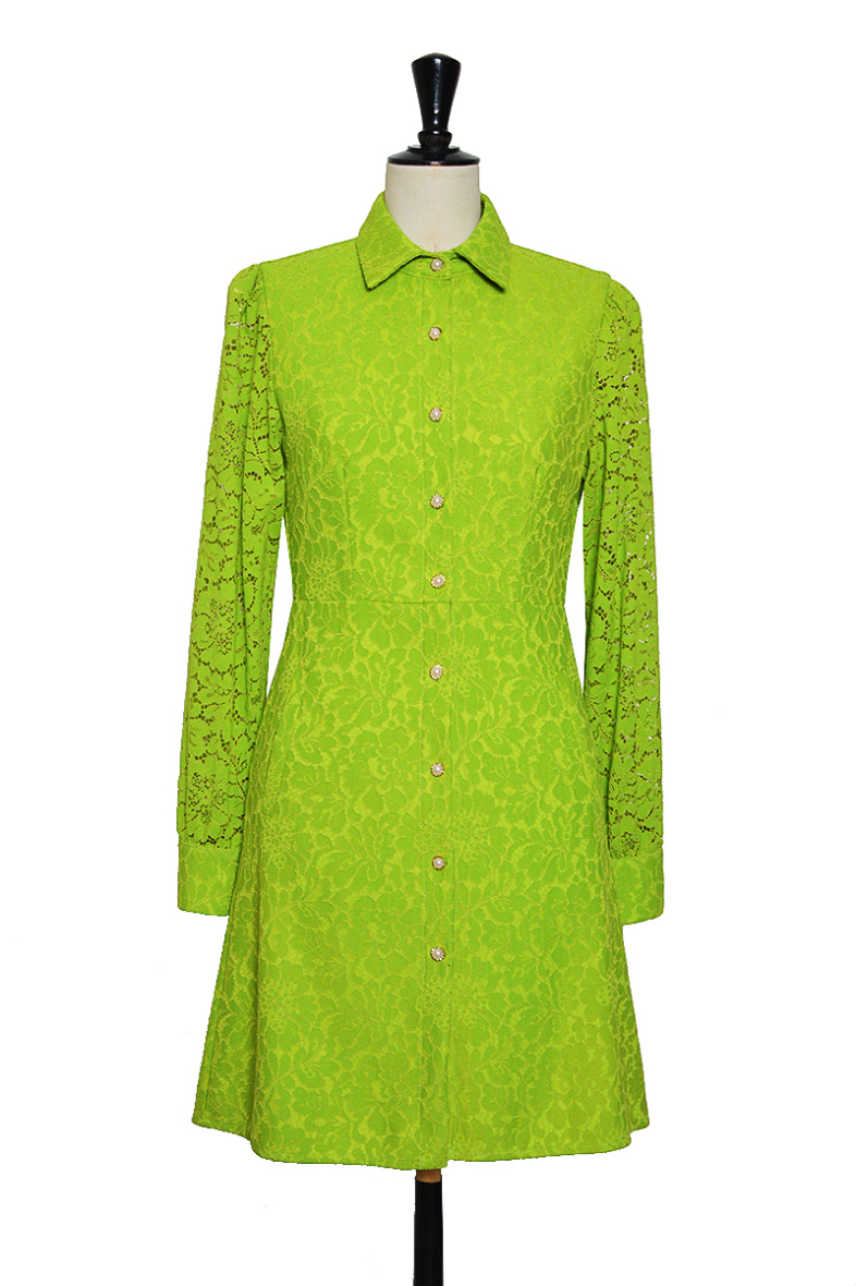 Wholesaler 17 AUGUST - Mid-length lace shirt dress