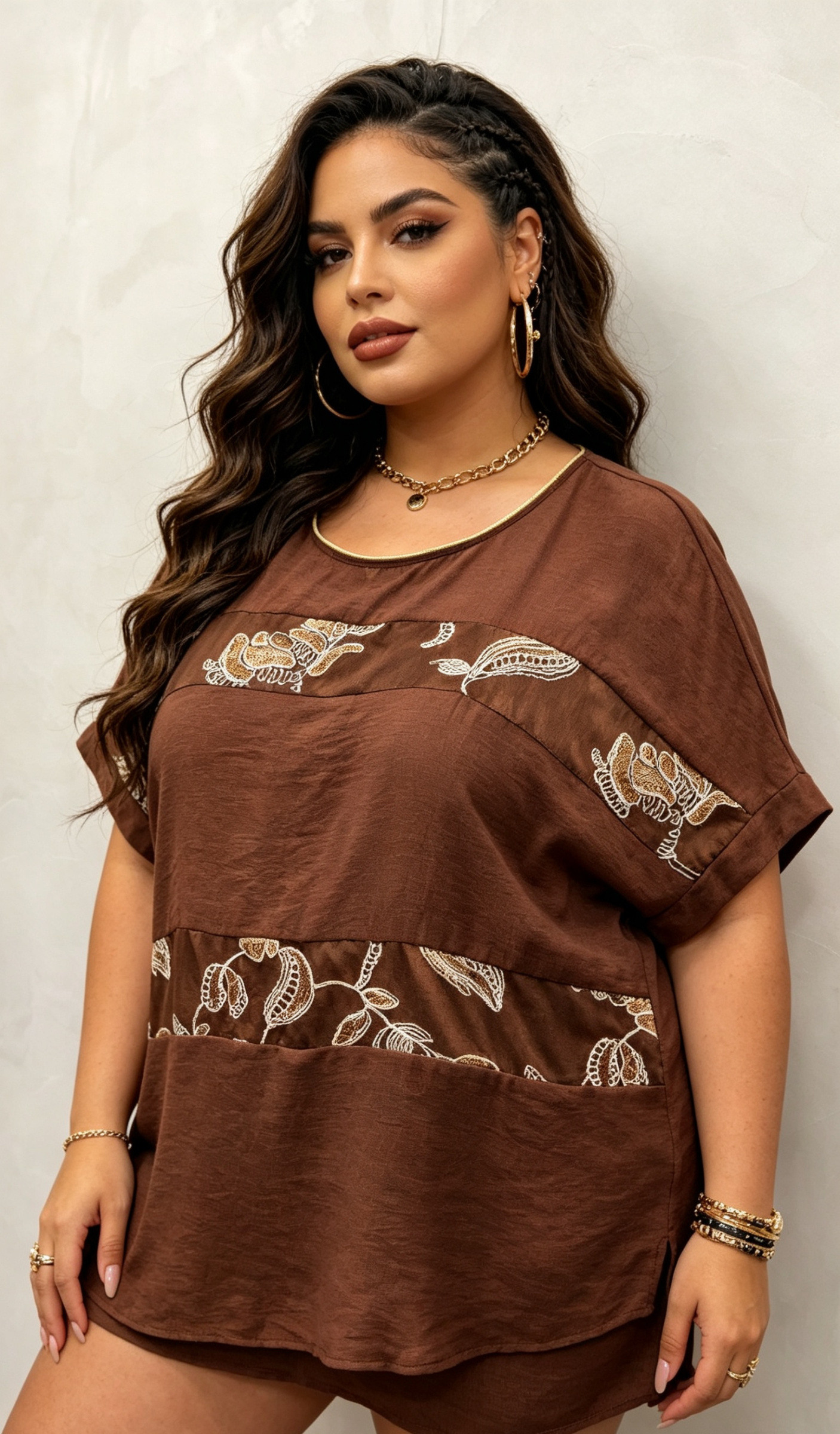 Großhändler CURVY RONDE (Grande Taille/Over Size) - Bluse in großen Größen