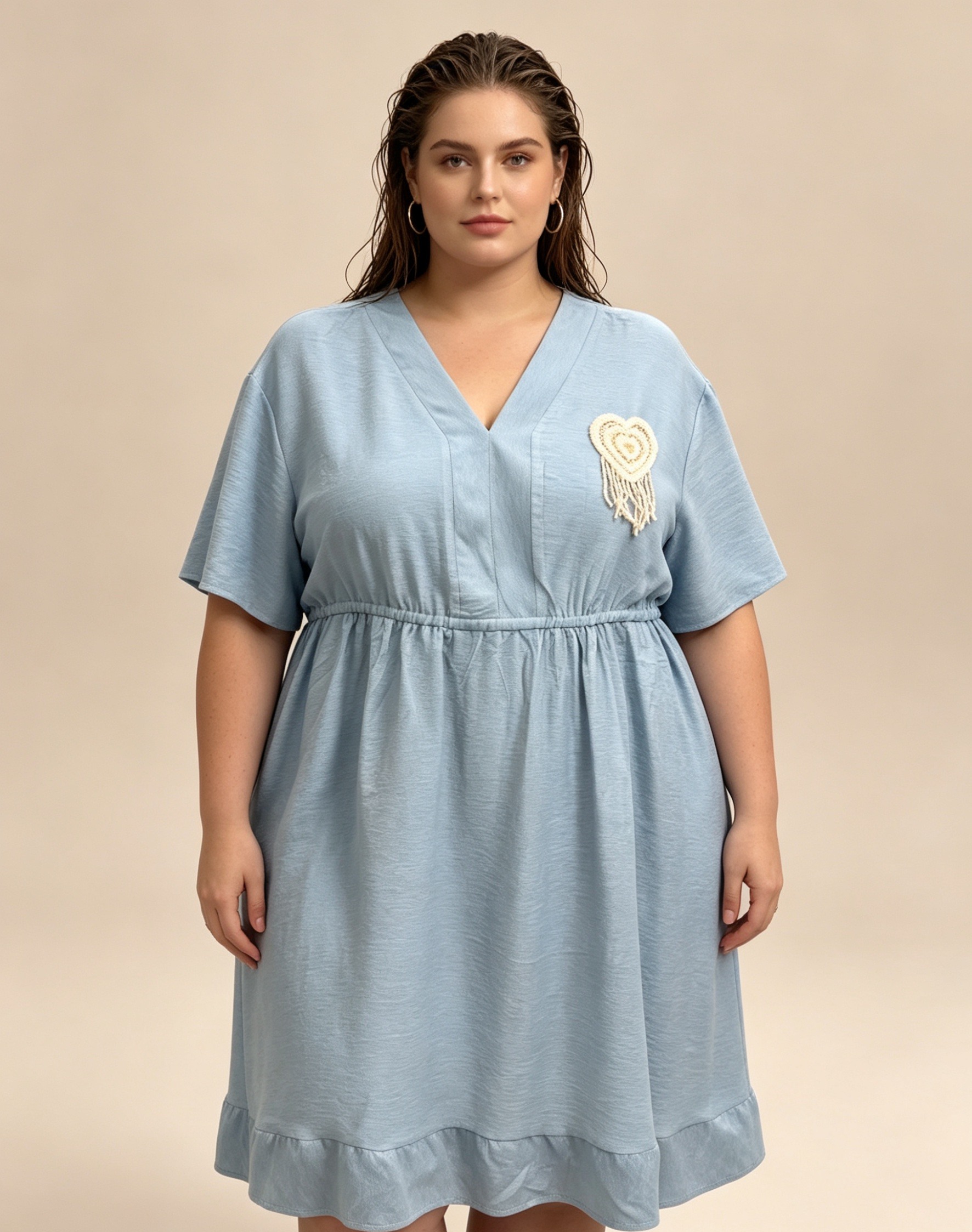 Großhändler 2W Paris (Grande taille / Plus Size ) - Große Größen Kleid 46 bis 60