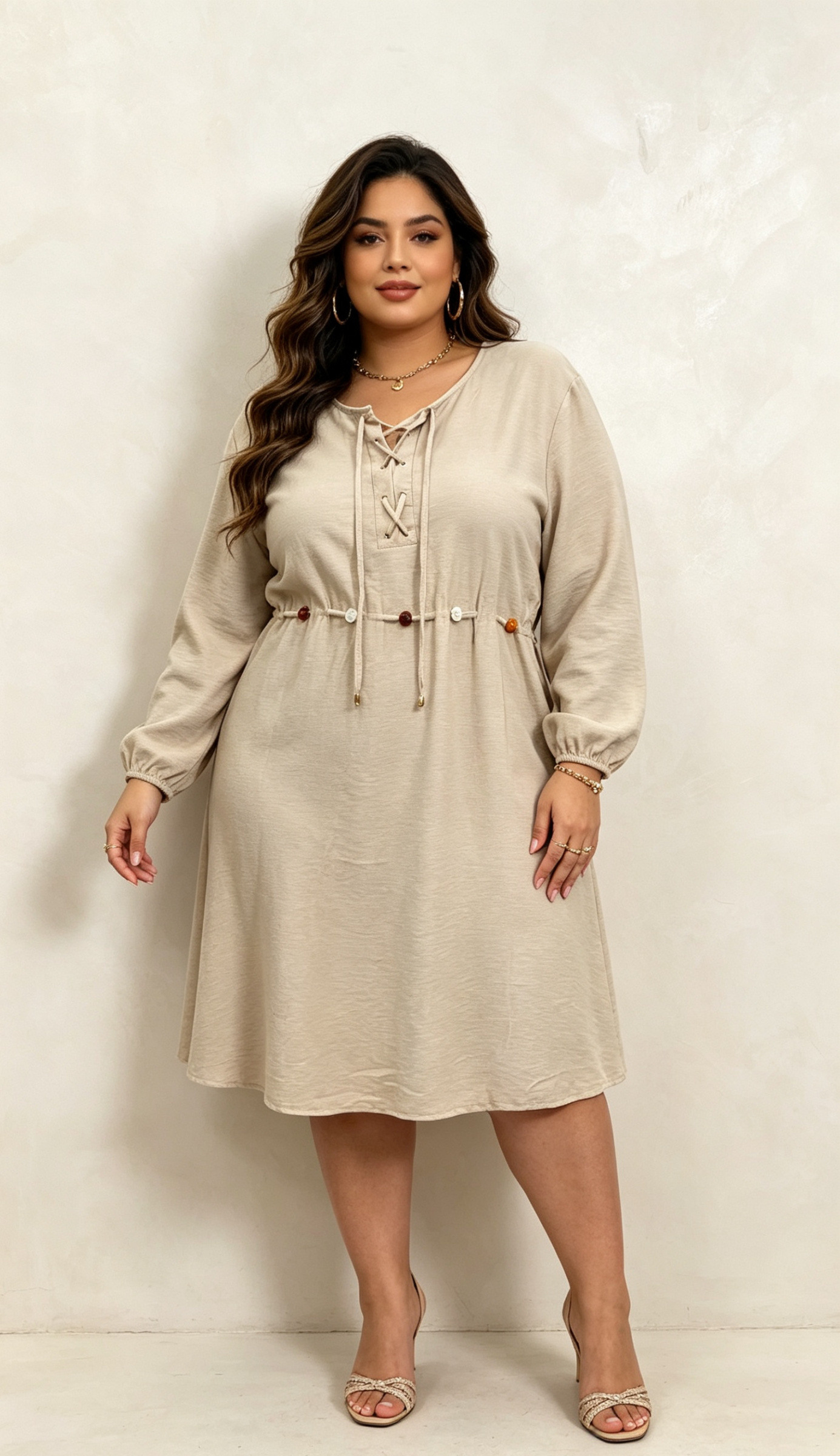 Grossista 2W Paris (Grande taille / Plus Size ) - Abito midi taglie forti dalla 46 alla 60