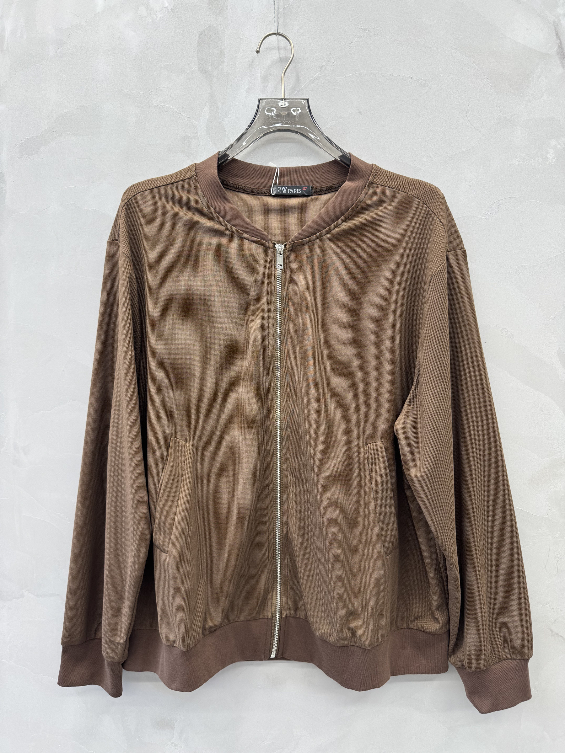 Grossiste 2W Paris (Grande taille / Plus Size ) - Veste Femme Grande Taille en Tissu Gaufré Légère du 46 au 60