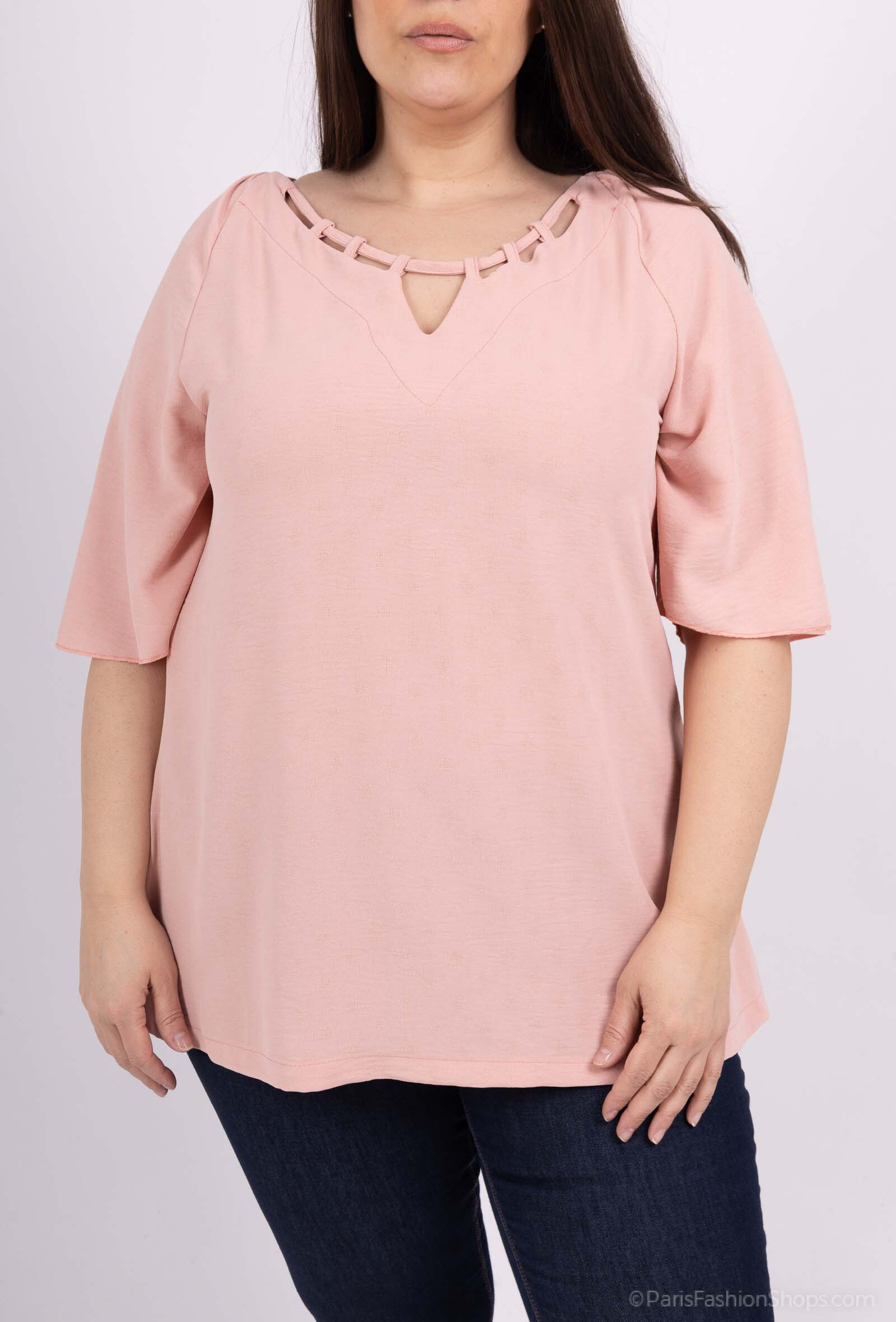 Wholesaler 2W Paris - Plush blouse in large detail for summer for summer