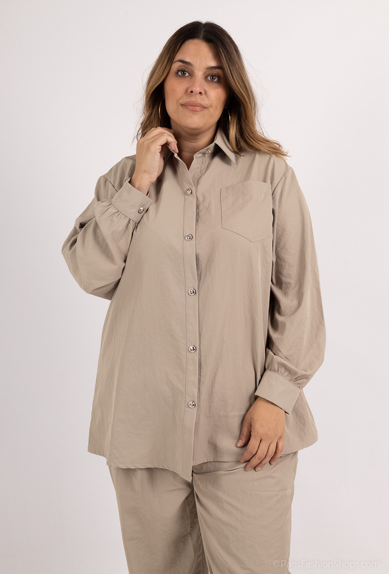 Wholesaler 2W Paris - Solid color button-up shirts