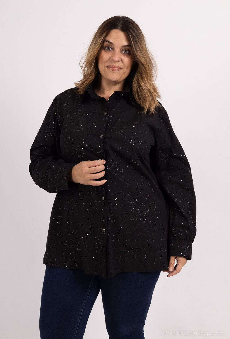 Grossiste 2W Paris - Chemises en coton à paillettes