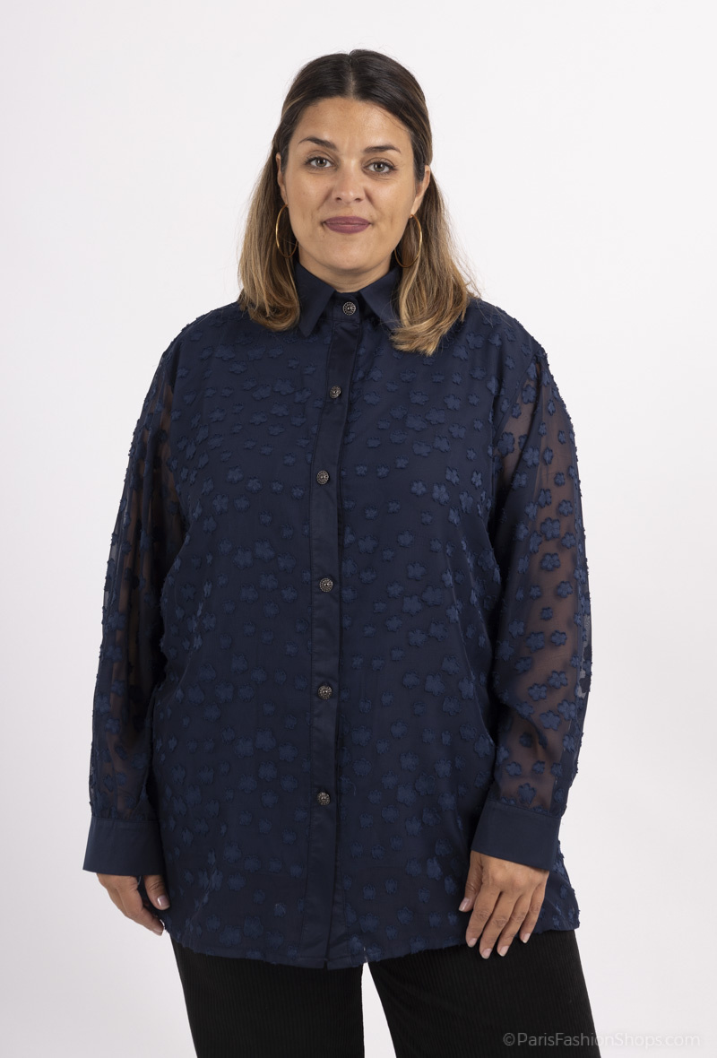 Grossiste 2W Paris - Chemises en voile à boutons