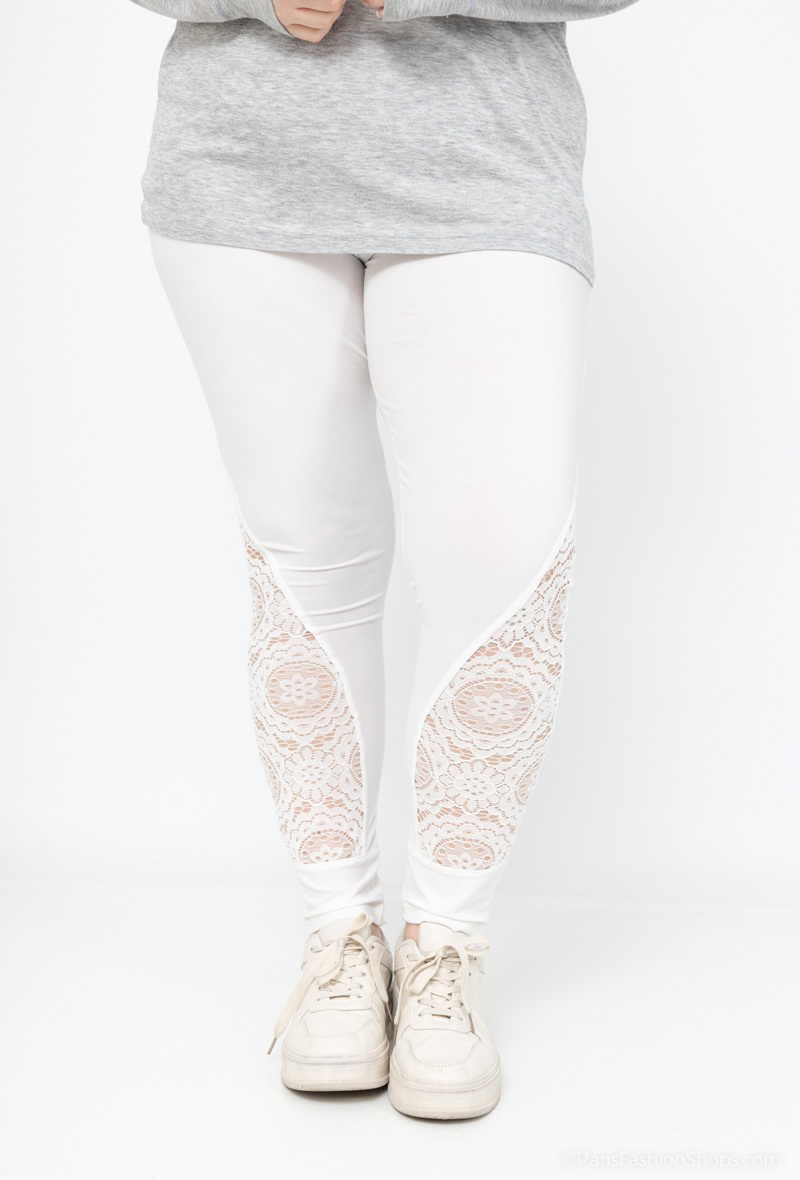 Mayorista 2W Paris - Leggings con detalles de encaje